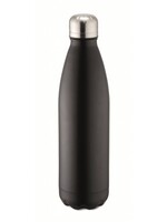 Weis 12989 Thermoflasche Isolierflasche Trinkflasche 750ml schwarz