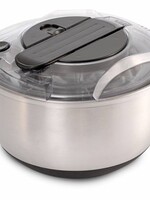 Weis 14060 Edelstahl Salatschleuder mit Druckmechanimus 25cm
