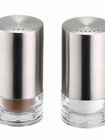 Weis 11233 Salz- und Pfefferstreuer Set 2tlg aus Edelstahl und Acrylglas H8,5cm