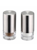 Weis 11233 Salz- und Pfefferstreuer Set 2tlg aus Edelstahl und Acrylglas H8,5cm