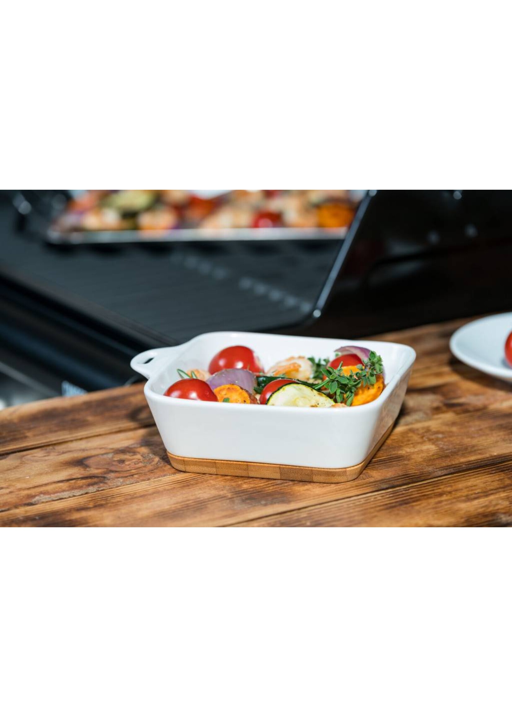 Keramik Grillpfanne Ceramico mit Untersetzer Spatel 15,5x13,5cm 203510101-HE