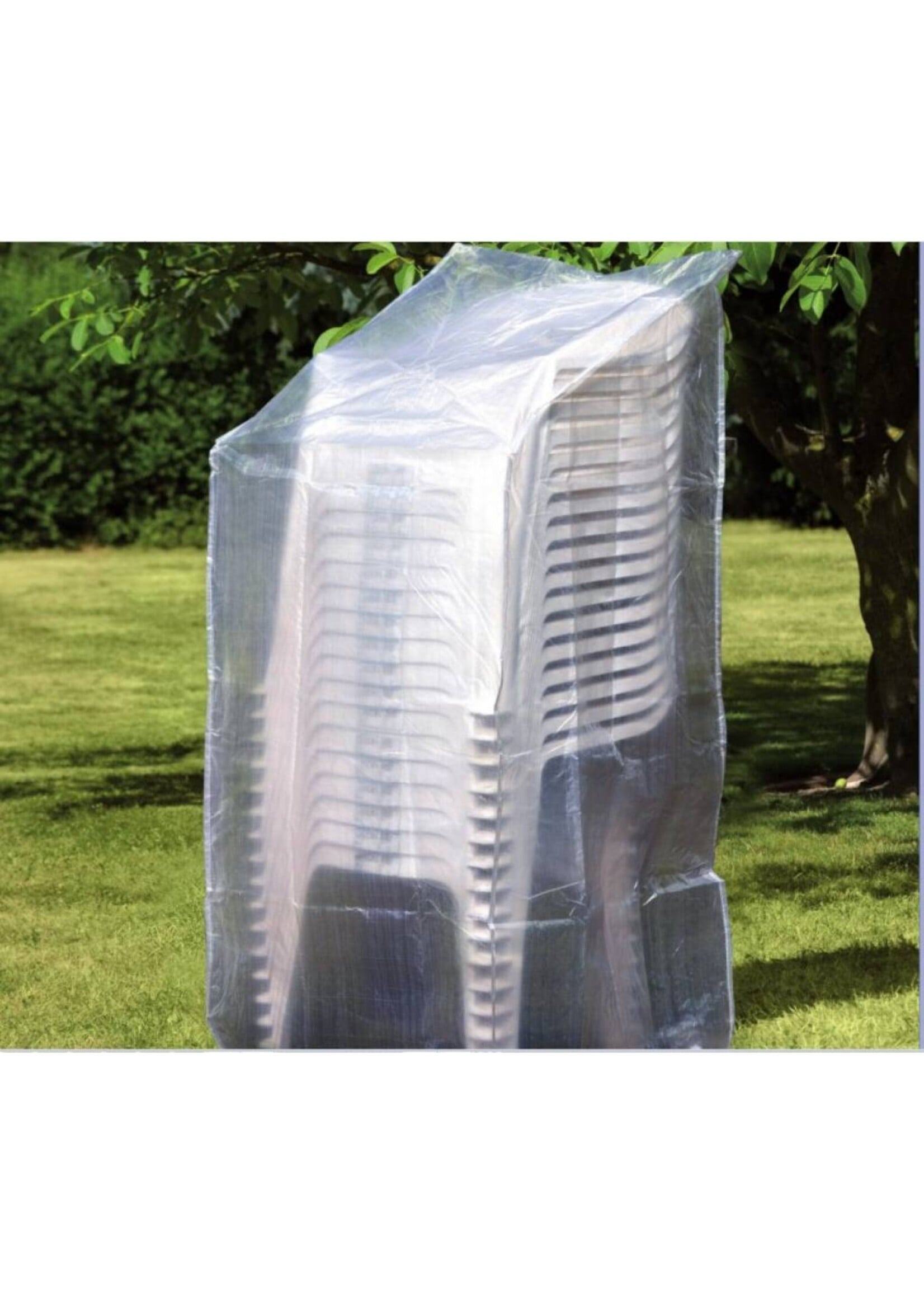 Schutzhülle Hülle für Gartenstühle Stapelstühle 110/150x65x65 transparent 1926