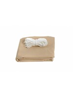 Balkonschutz Sichtschutz 6mx90cm hoch creme mit Kordel 300820114-HE