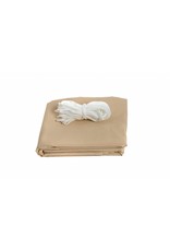 Balkonschutz Sichtschutz 6mx90cm  hoch creme mit Kordel 300820114-HE