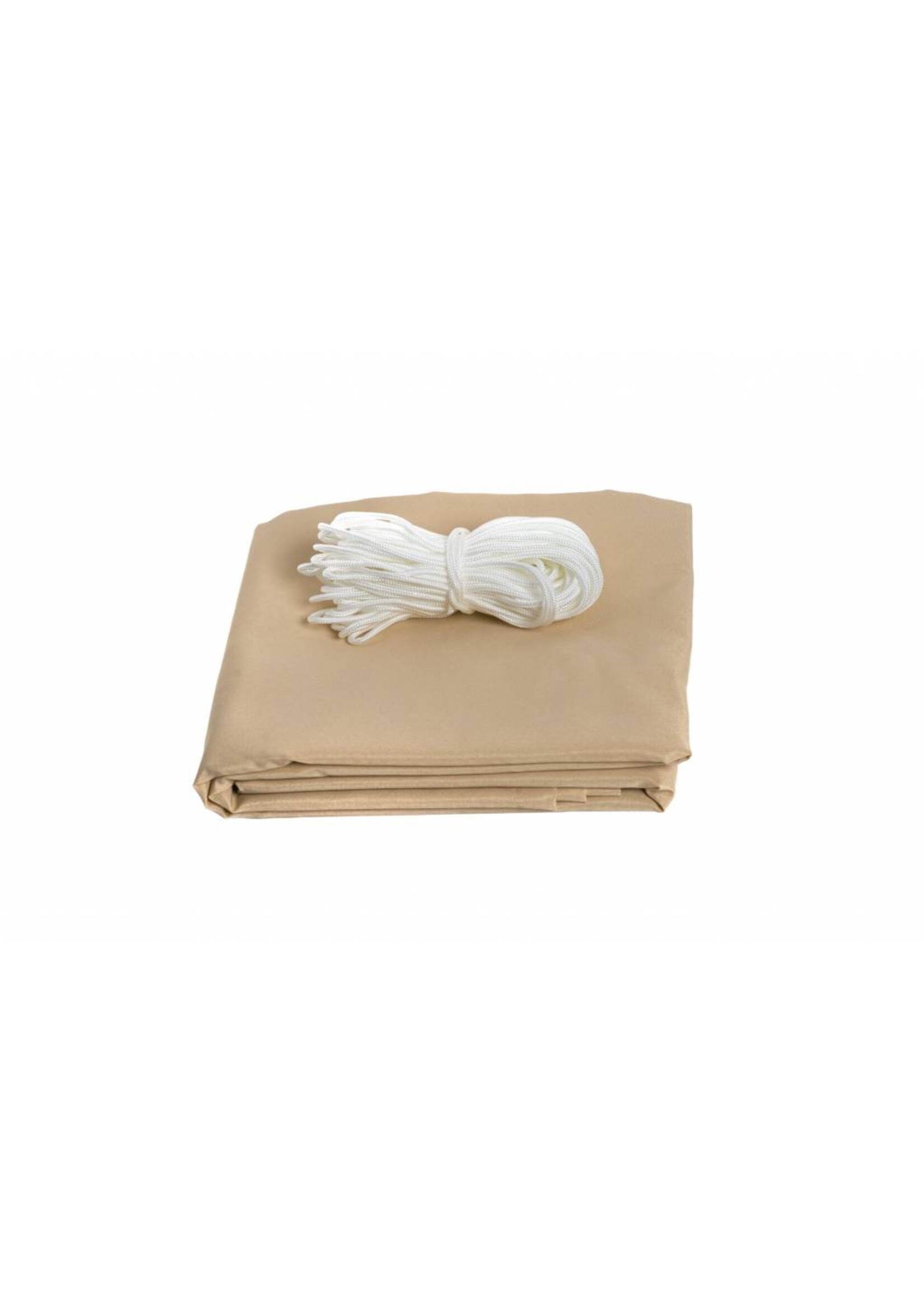 Balkonschutz Sichtschutz 6mx90cm  hoch creme mit Kordel 300820114-HE