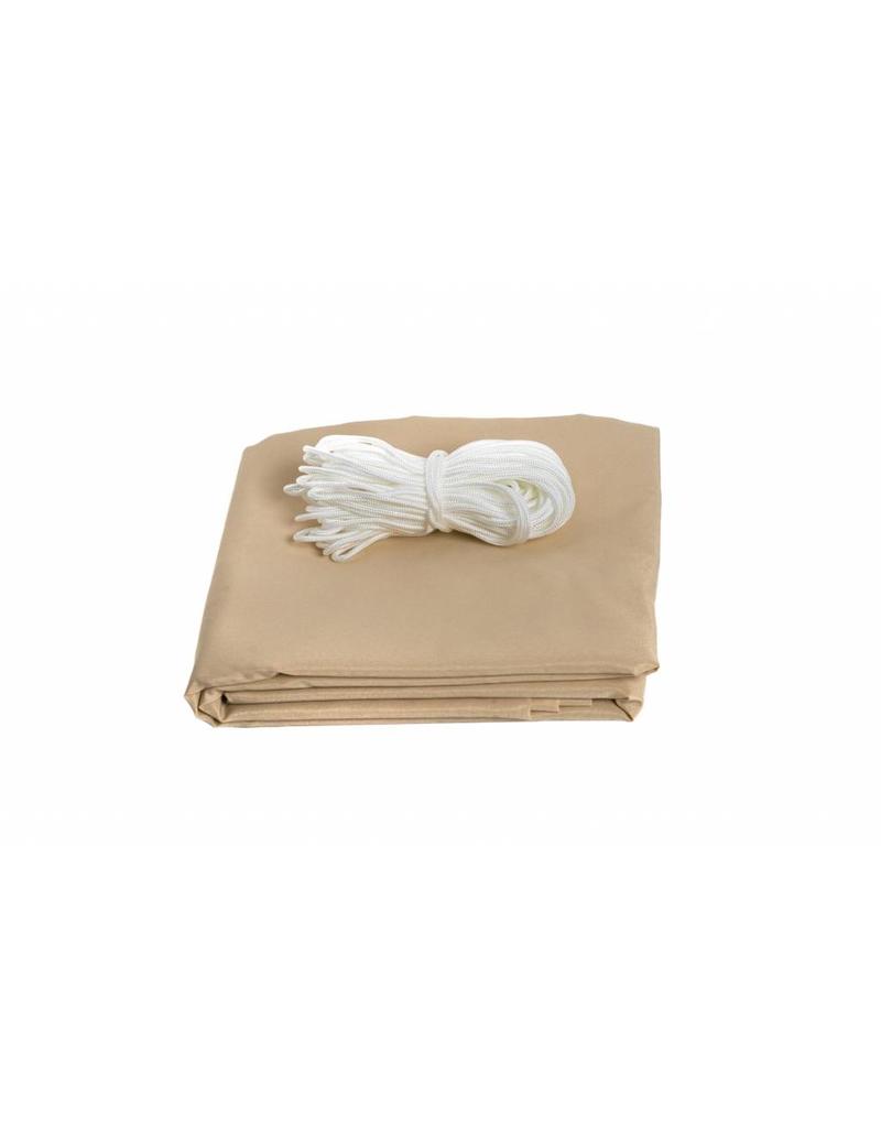 Balkonschutz Sichtschutz 6mx90cm  hoch creme mit Kordel 300820114-HE