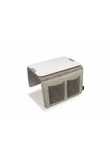 Sofa Butler Carry mit 4 Taschen und Ablageplatte grau 201040222-HE