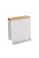 Küchenorganizer Kochbuchständer Messerblock für Tablet-PC weiss 202850101-HE