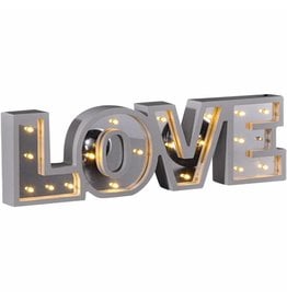 LED Deko Beleuchtung Schriftzug mit Spiegel-Effekt LOVE 54941