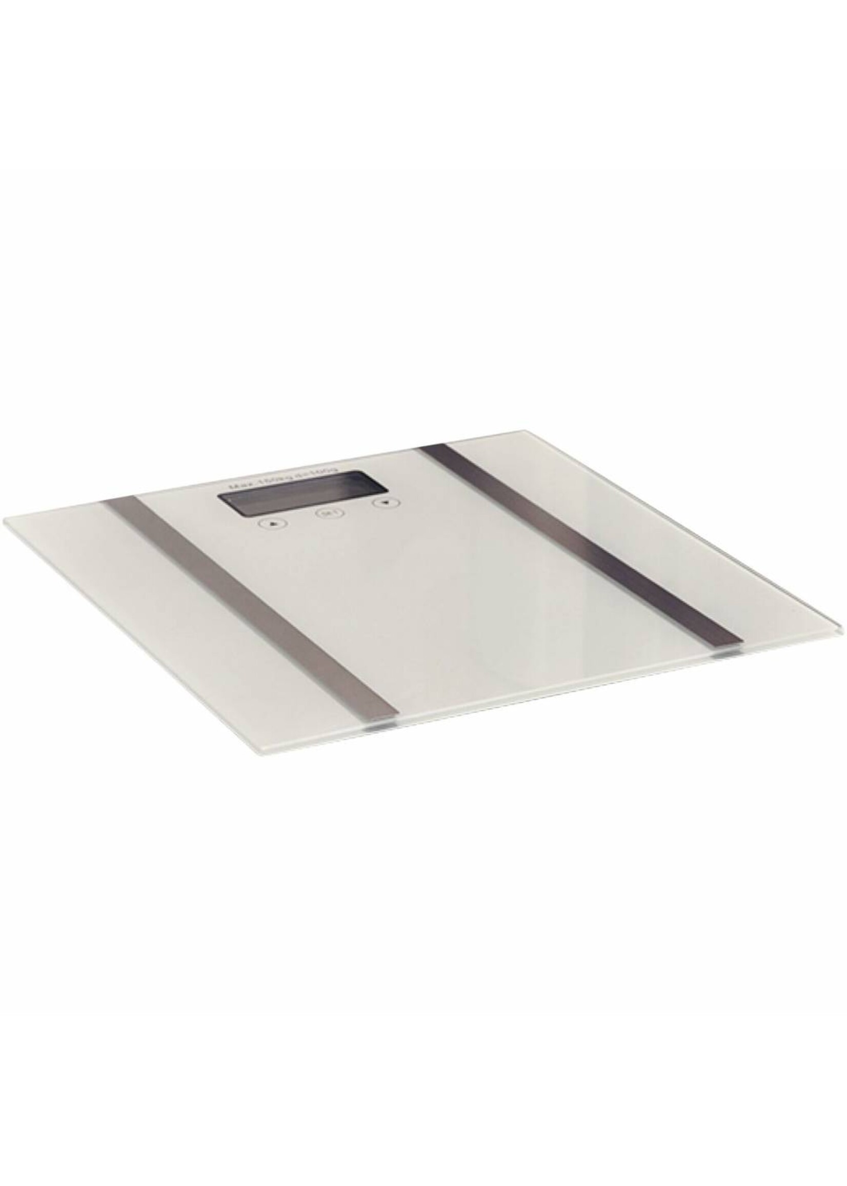 Körperanalysewaage Personenwaage digital aus Glas bis 180kg 33143