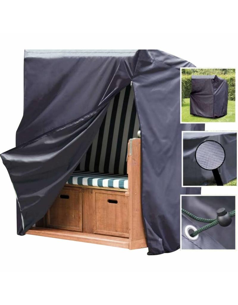 Schutzhülle Hülle Schutzhaube Strandkorb H170/134xB135xT100cm anthrazit 1933