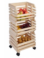 HI 90055 Obsthorde Kartoffelhorde Kartoffelkiste 3tlg aus Holz