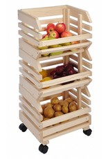 HI 90055 Obsthorde Kartoffelhorde Kartoffelkiste 3tlg aus Holz
