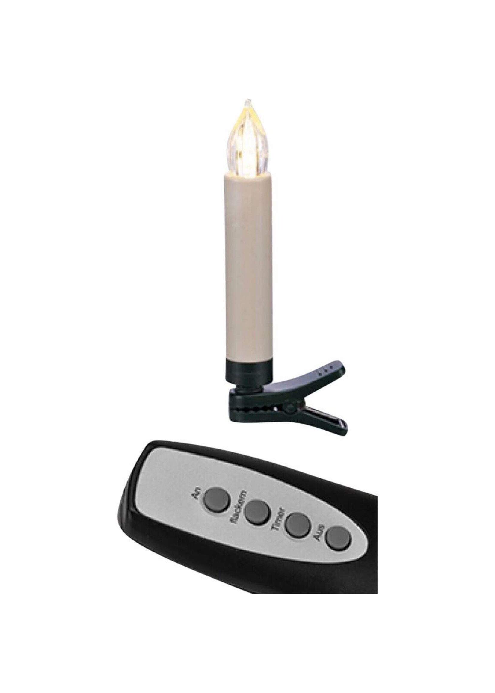HI 76603 Weihnachtskerzen kabellos für aussen mit Fernbedienung Batteriebetrieb