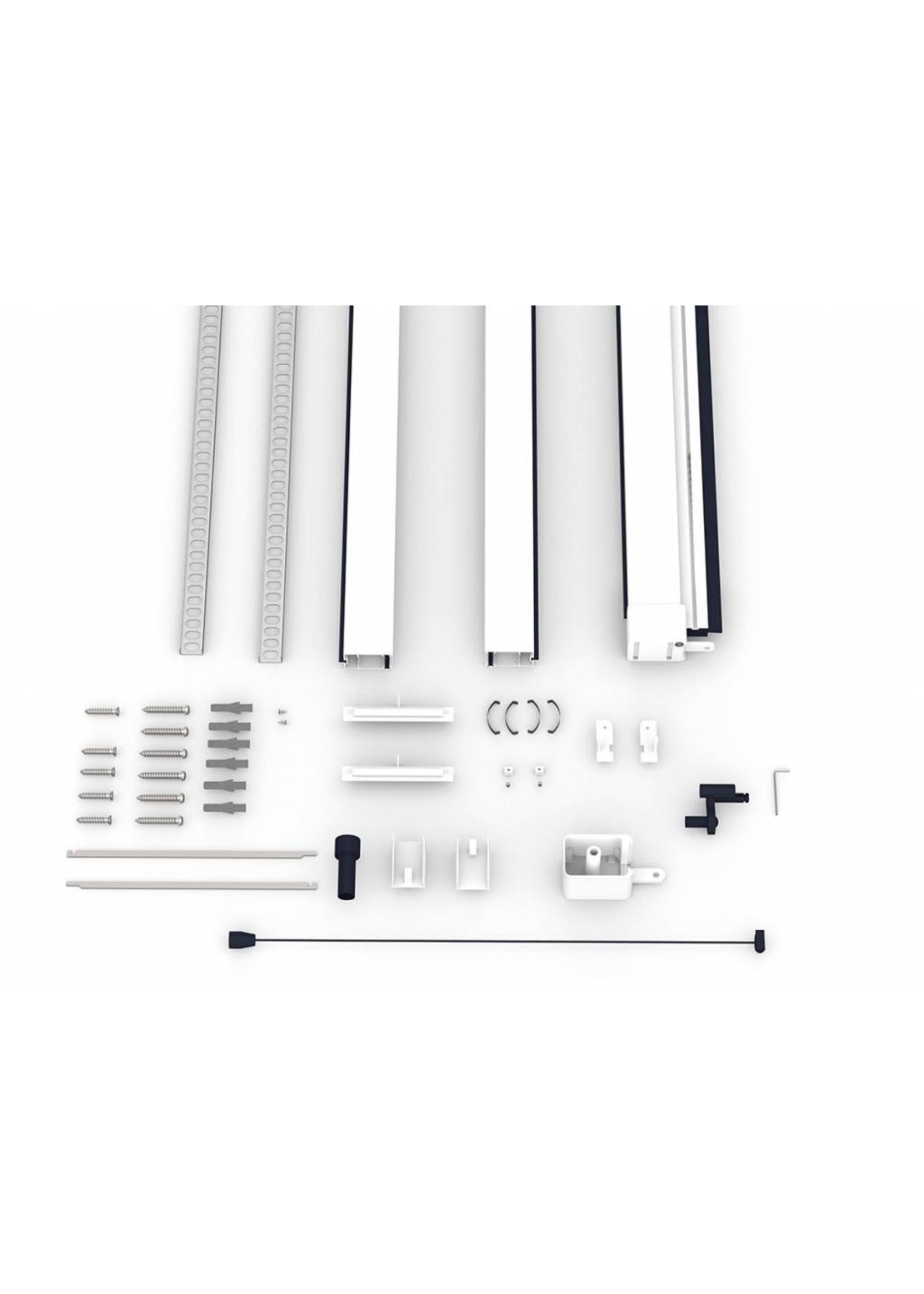 Fliegengitter Alu Rollobausatz Fenster smart 130x160cm weiss 100910101-VH
