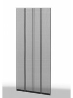 Klemm Lamellenvorhang 100x220cm Profil braun Lamelle anthrazit 101660102-VH