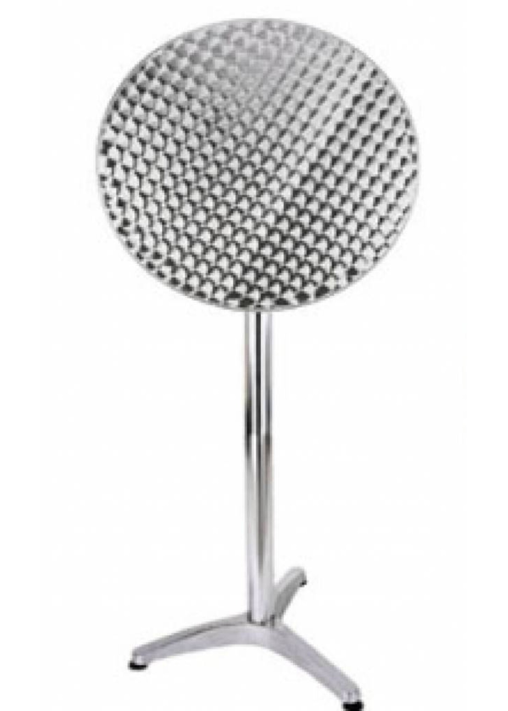 HI 60297 Bistrotisch Stehtisch aus Aluminium D 60 x H115cm klappbar
