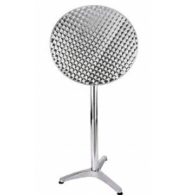 HI 60297 Bistrotisch Stehtisch aus Aluminium D 60 x H115cm klappbar