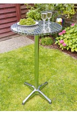 HI 60297 Bistrotisch Stehtisch aus Aluminium D 60 x H115cm klappbar
