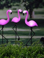 HI 70326 Solar LED Gartenstecker Flamingo 3er Set Höhe 52,5cm