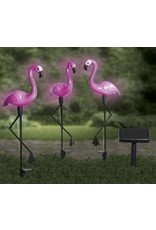 HI 70326 Solar LED Gartenstecker Flamingo 3er Set Höhe 52,5cm