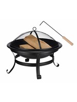 HI 64033 Feuerstelle Feuerschale mit Funkenschutz und Haken 56cm