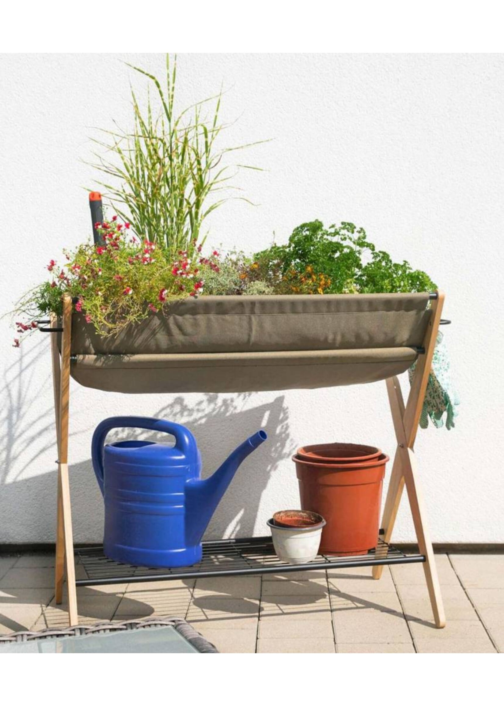 Hochbeet mobil GROW mit Ablage ideal für Balkone 302990108-HE