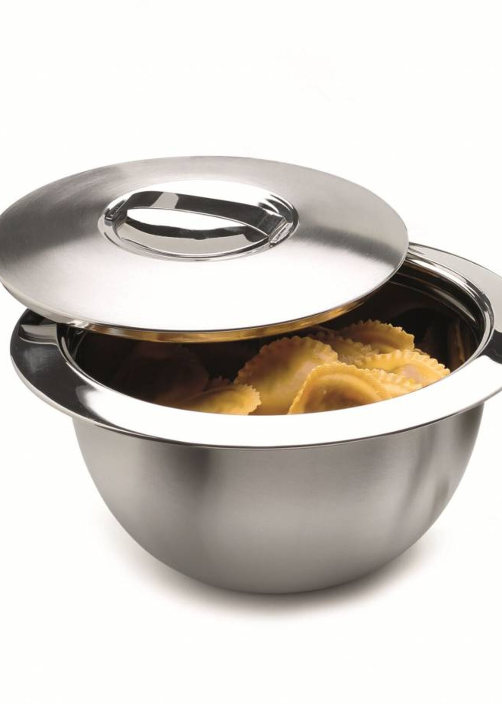 Weis 24037 Edelstahl Thermo Küchenschüssel Schüssel mit Deckel 37,5cm 7 Liter