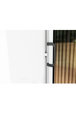 Alu Plissee Tür Professional 125x220 kürzbar weiss 101460101-VH