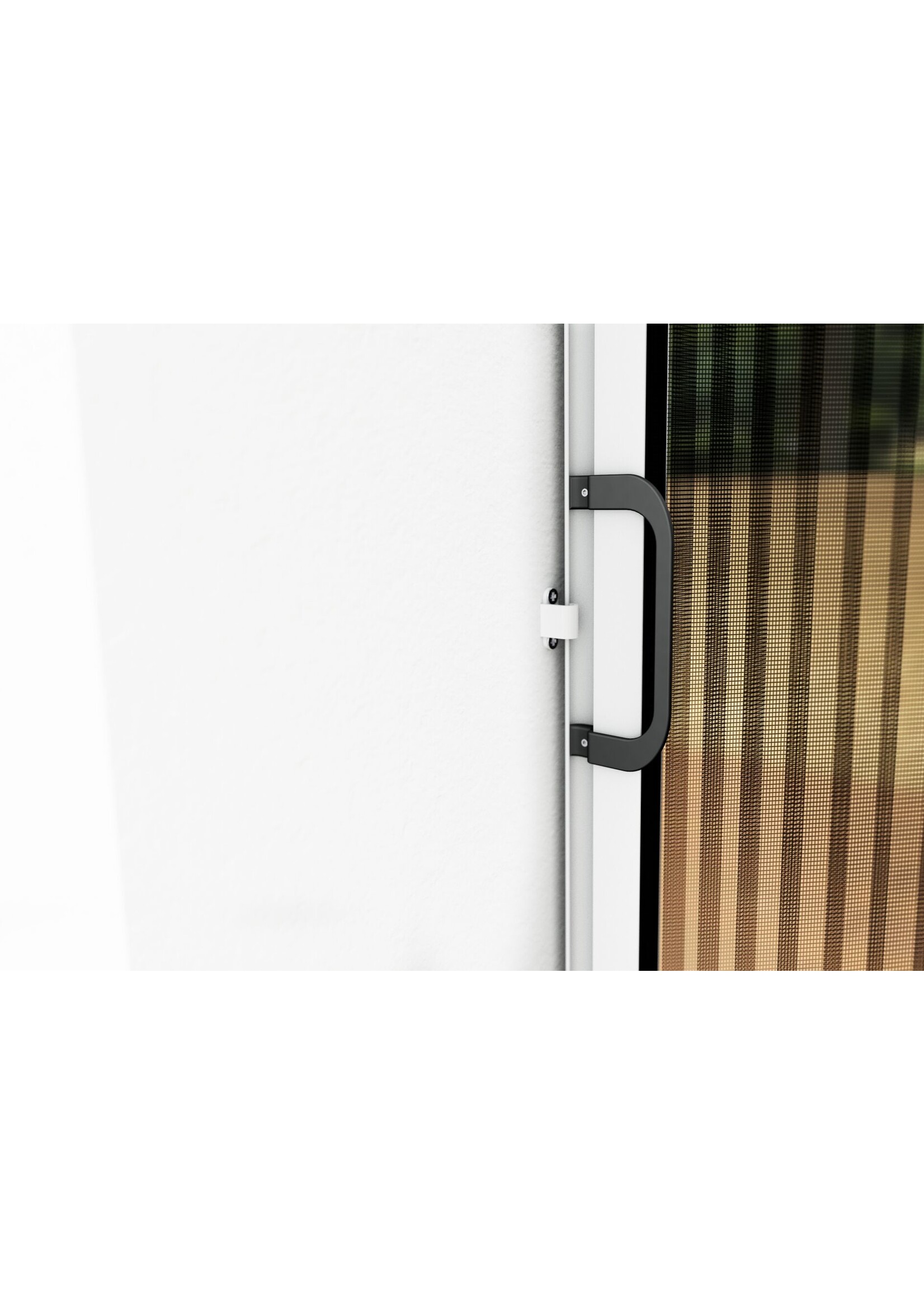 Alu Plissee Tür Professional 125x220 kürzbar weiss 101460101-VH