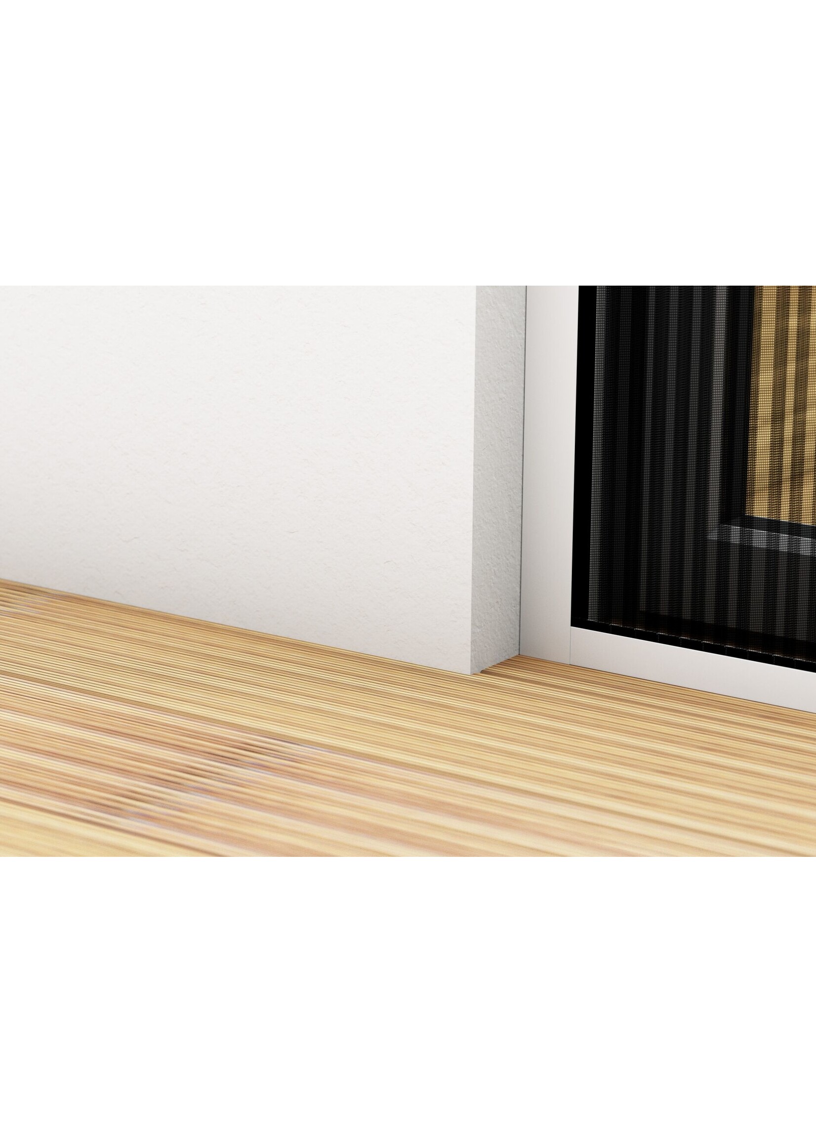 Alu Plissee Tür Professional 125x220 kürzbar weiss 101460101-VH