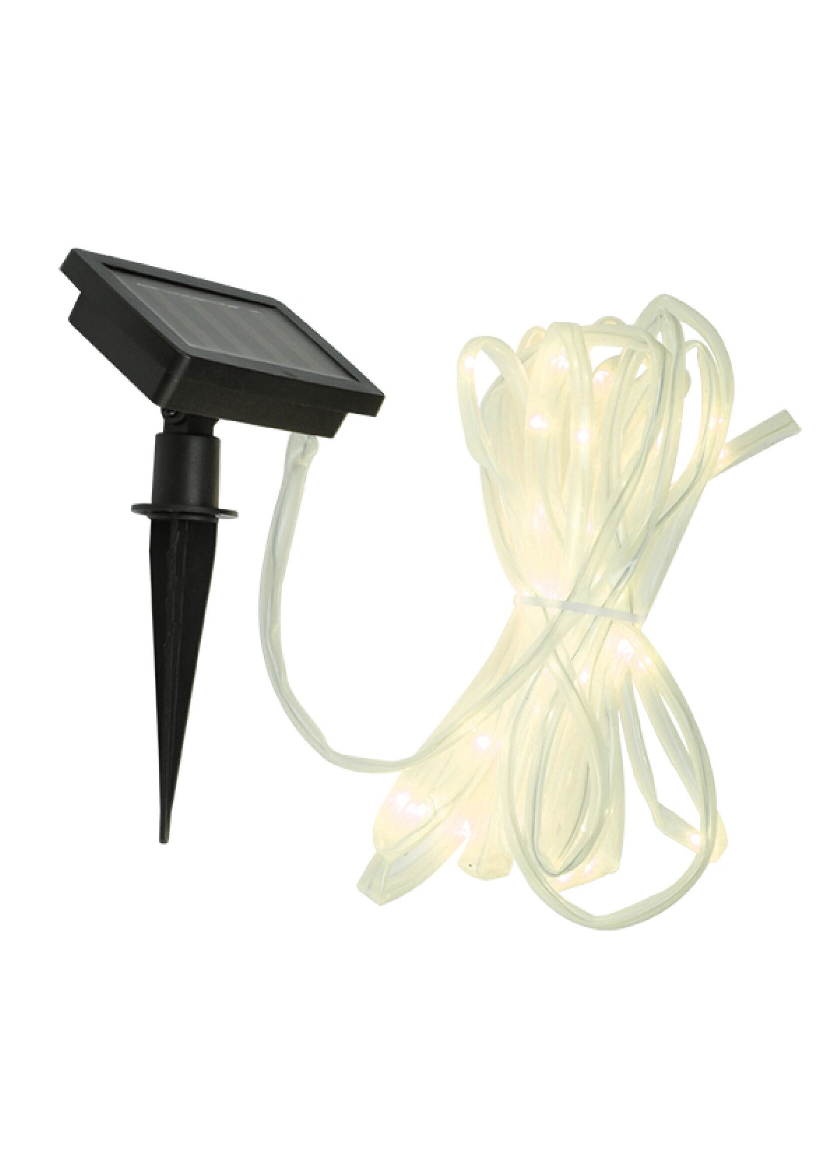 Solar Lichtschlauch Lichterschlauch 50LEDs warmweiss für aussen 7m lang 70288
