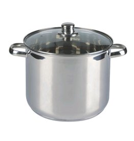 Westerholt 1955 Edelstahl Universal Kochtopf Topf 20Ltr. Glasdeckel