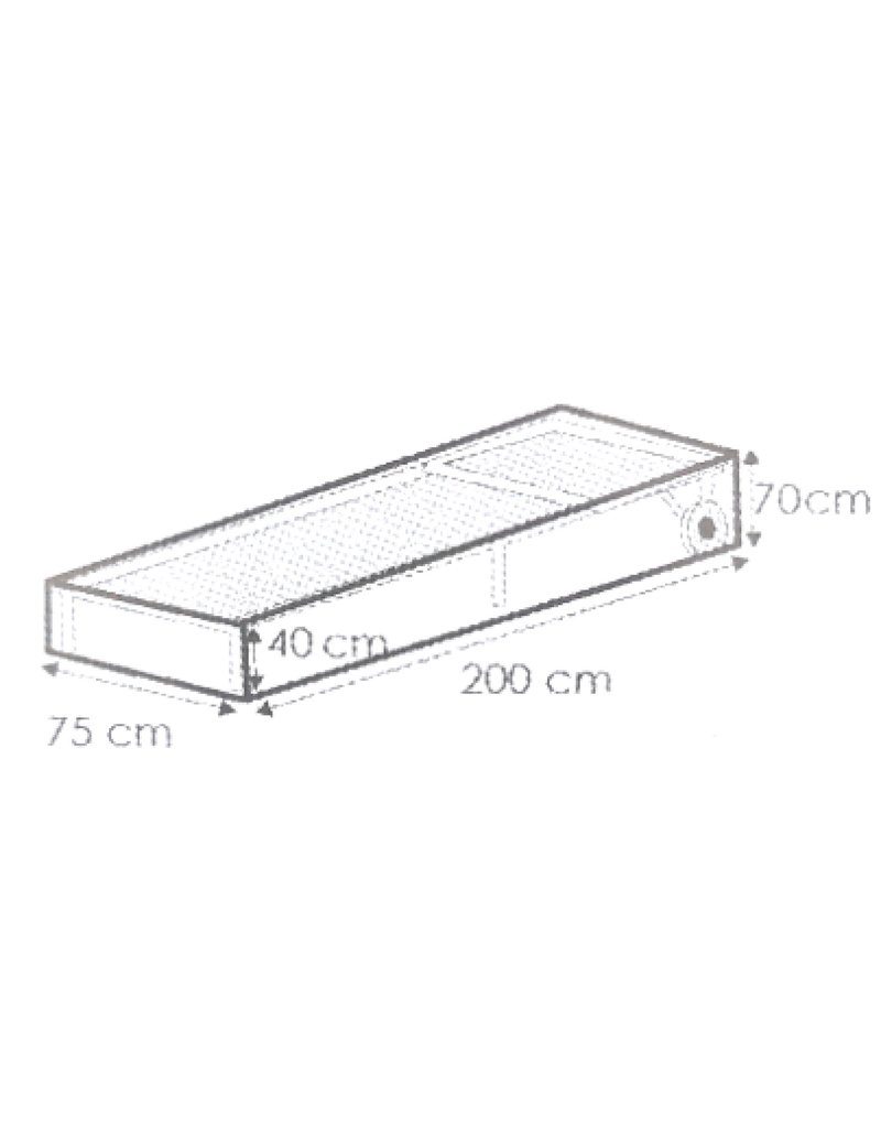 Westerholt 2284 Schutzhülle Abdeckung für Rollliege 200x75x40/70cm