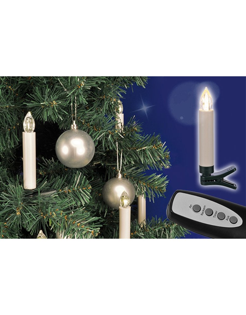 HI 76613 Weihnachtskerzen 20tlg mit Fernbedienung kabellos