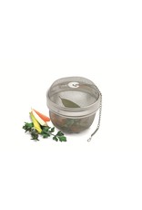Weis 14910 Edelstahl Gewürzkugel Gewürzkorb 10cm mit Kette Bajonettverschluss
