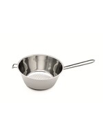 Weis 11820 Edelstahl Blanchiersieb 22cm mit Griff mit Öse zum Aufhängen