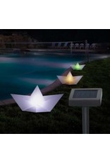 HI 70357 LED Solar Gartenstecker Papierboot 3er