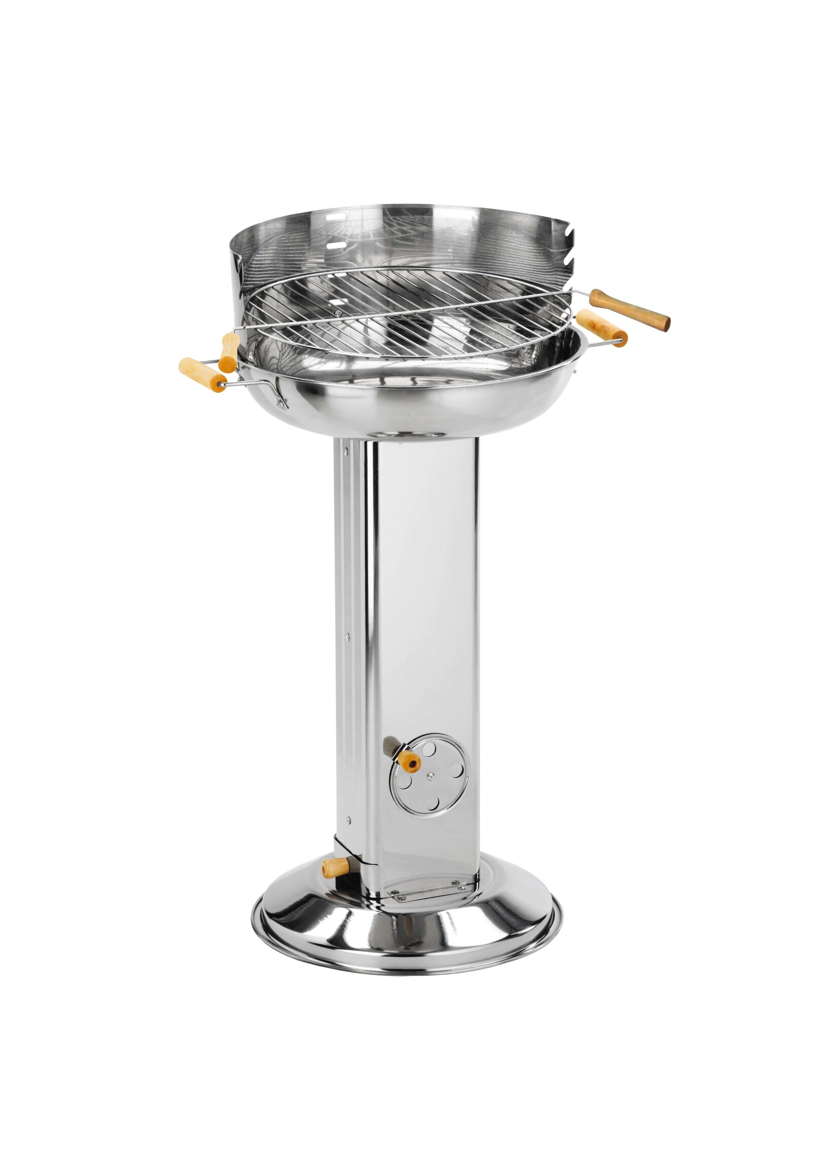 HI 60178 Edelstahl Säulengrill Rundgrill