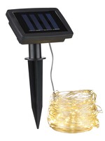 HI 50027 LED Solar Lichterkette Kupferdraht mit 200 Leds Länge 21,9m