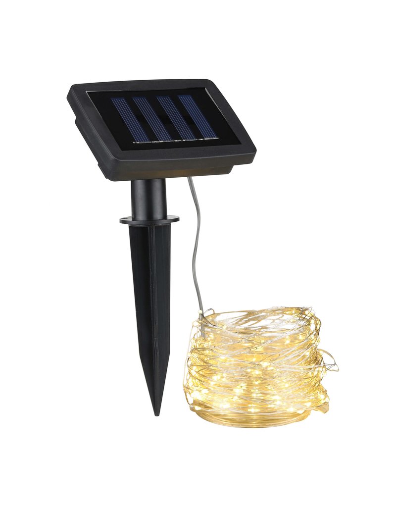HI 50027 LED Solar Lichterkette Kupferdraht mit 200 Leds Länge 21,9m