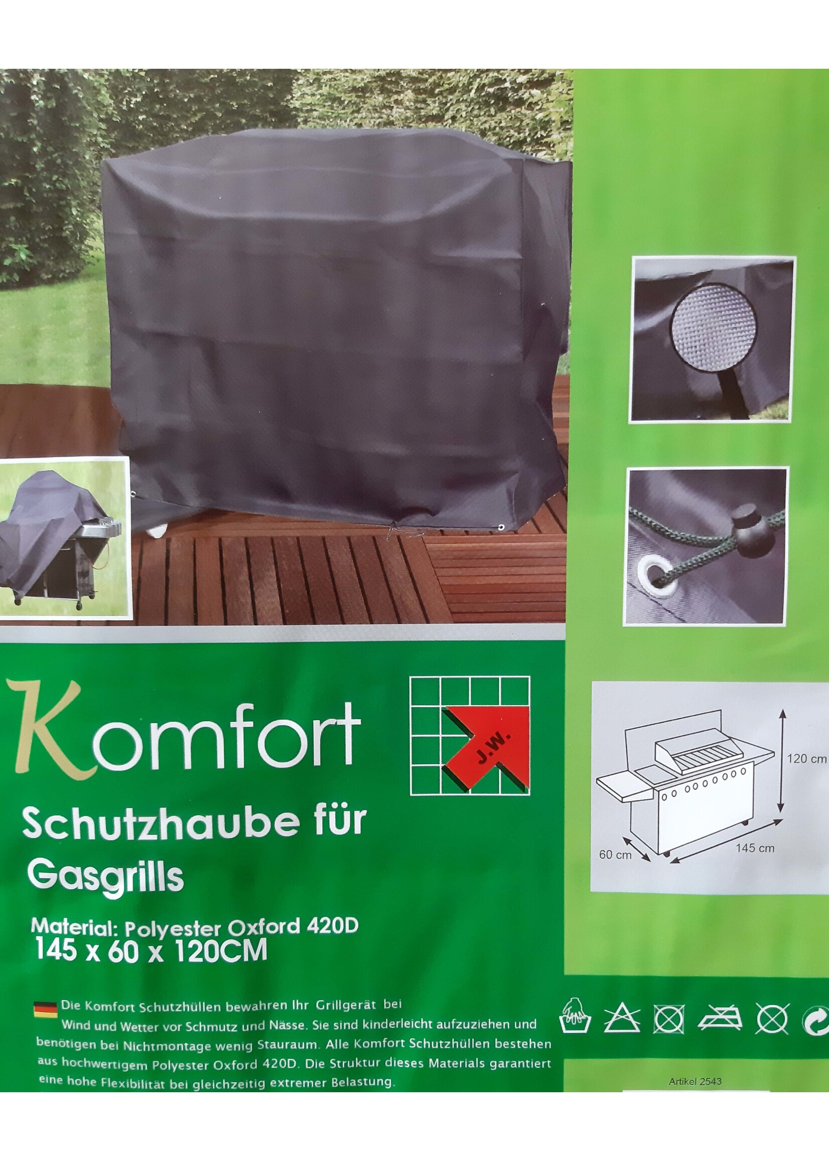 Westerholt 2543 Schutzhülle Schutzhaube für Gasgrills Grills145x60x120 cm