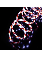 HI 76643 LED Lichterschlauch 6m flexibel 120LEDs rot-weiss 230V