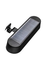 HI 70385 LED Solar Dachrinnenleuchte Dachrinnen Leuchte 2er Set schwarz