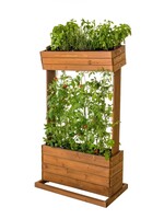 Hochbeet Beet mit Rankseilen H145cm B50cm aus Holz 301970308-HE
