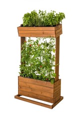 Hochbeet Beet mit Rankseilen H145cm B50cm aus Holz 301970308-HE