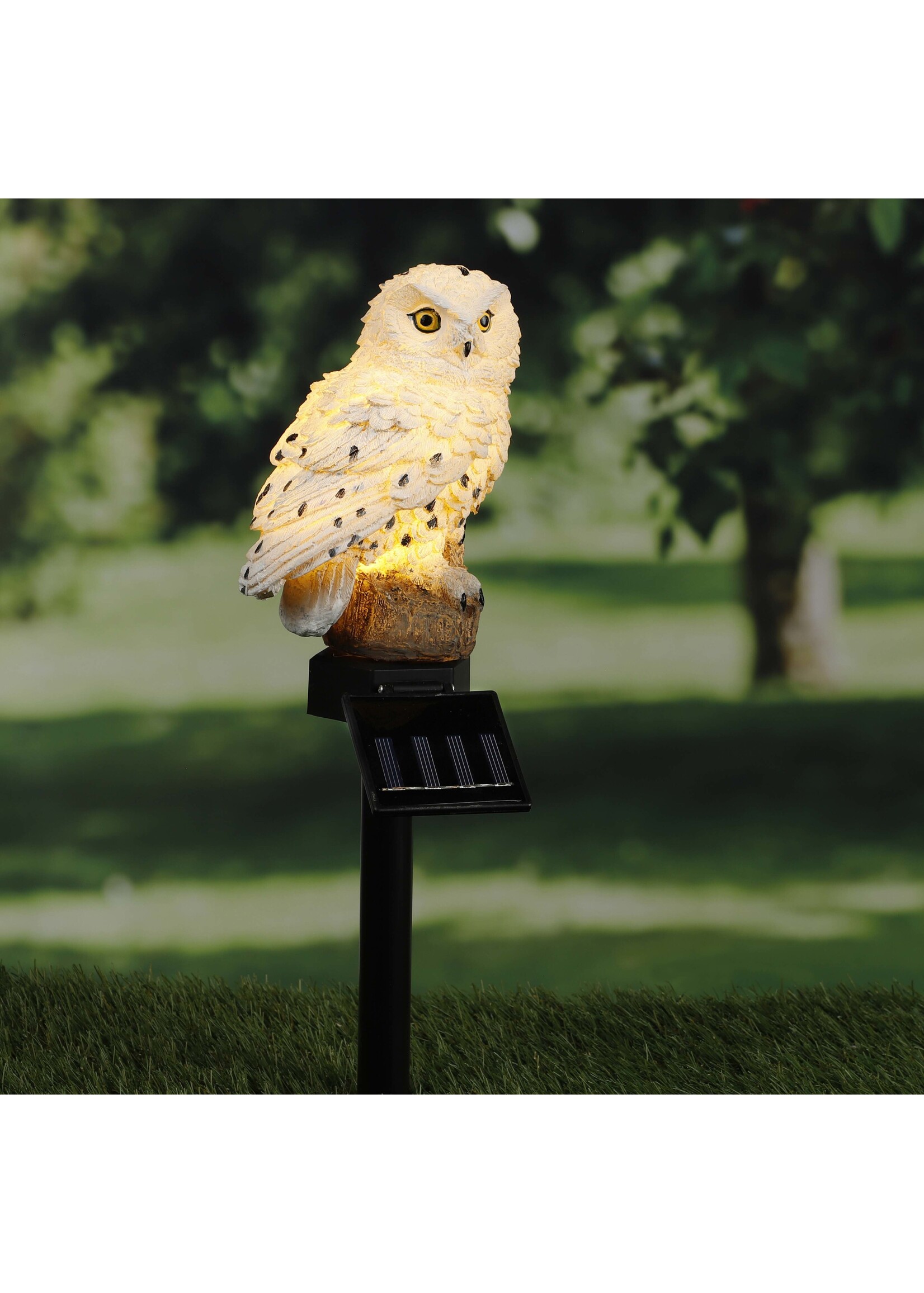 HI 70209 LED Solar Gartenstecker Eule