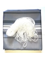 Balkonschutz Sichtschutz 6mx90cm grau-gestreift mit Kordel 300820122-HE