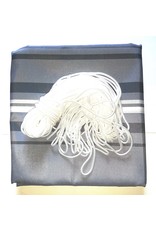 Balkonschutz Sichtschutz 6mx90cm grau-gestreift mit Kordel 300820122-HE