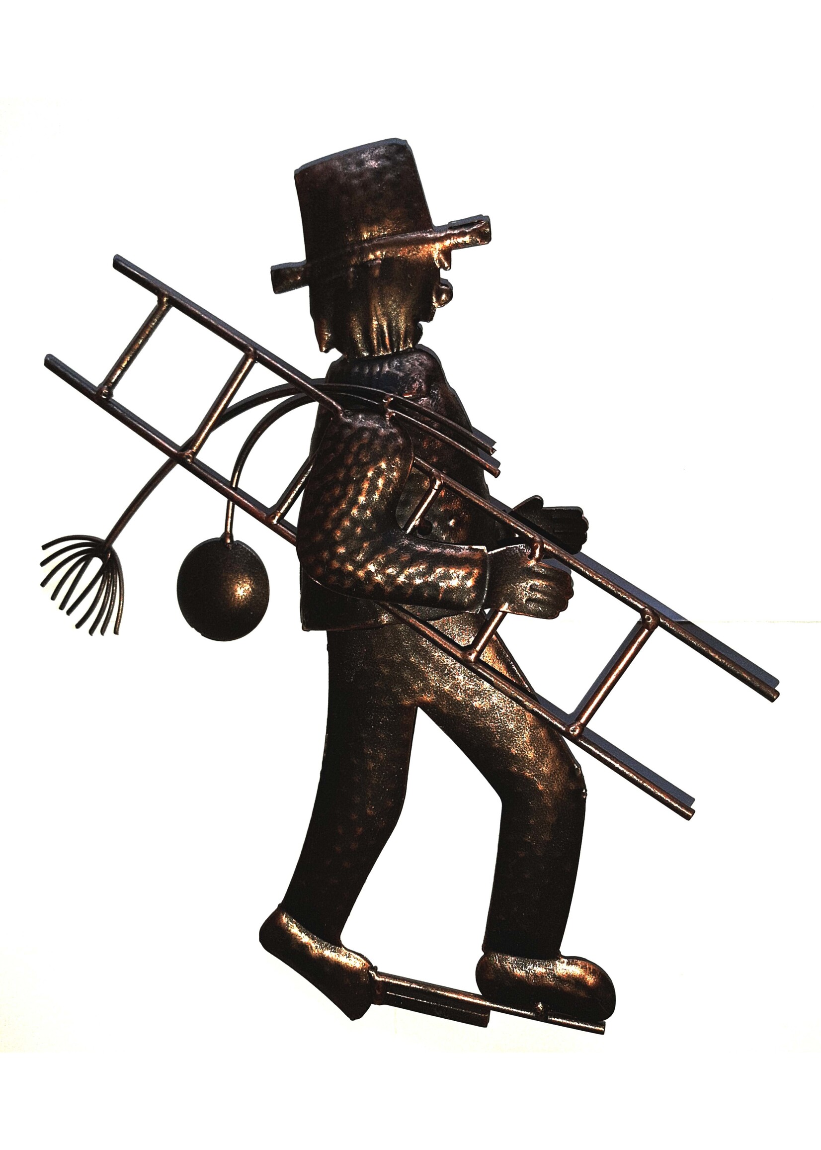 Westerholt 2102  Dachrinnen und Zaun-Figur Schonsteinfeger